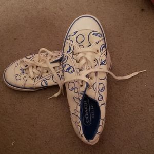 Blue & White Coach Shoes.